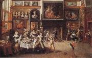 Frans Francken II Supper at the House of Burgomaster Rockox Spain oil painting artist